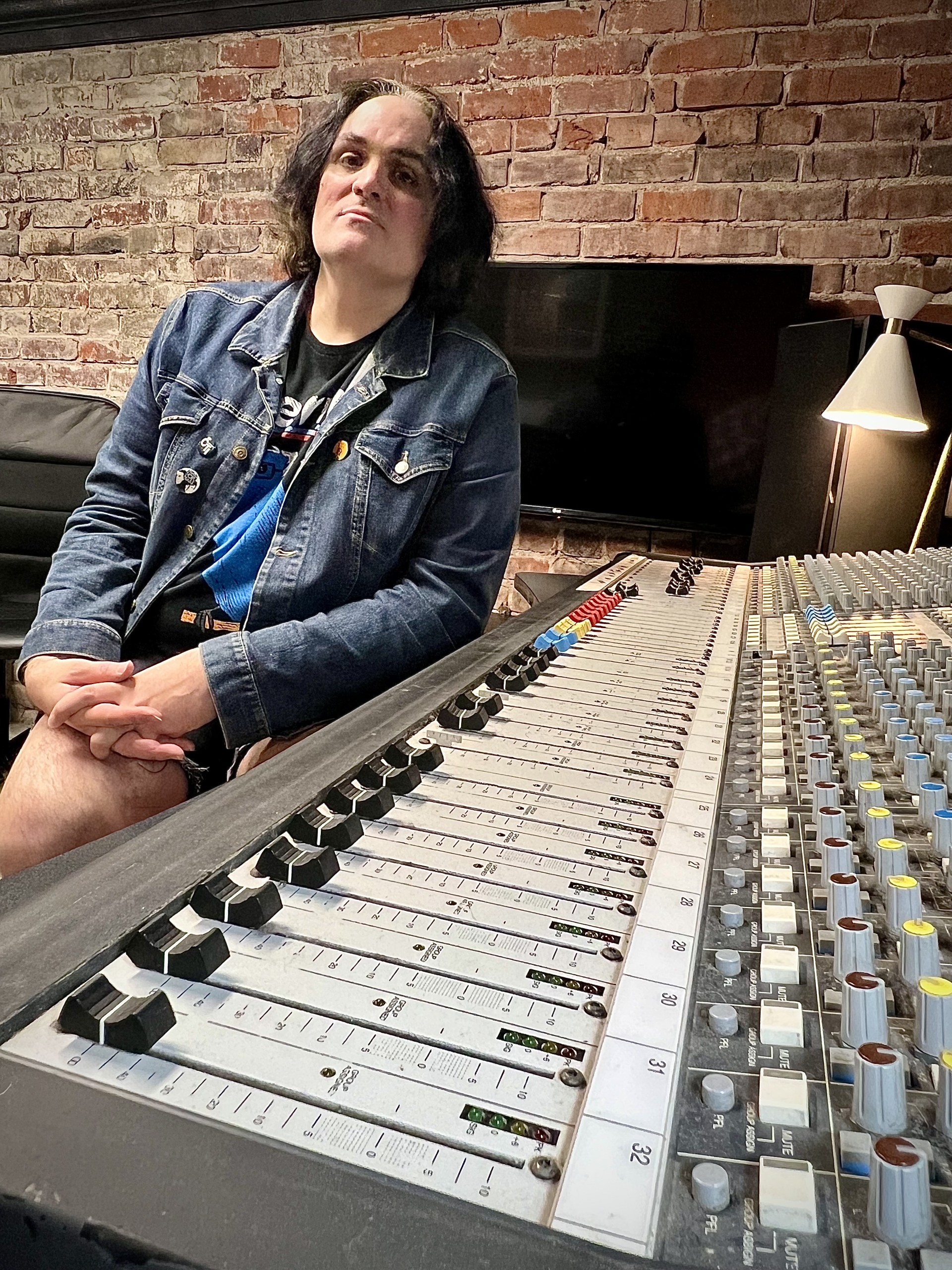 Peter Tietjen at the mixing board at Relayer Sound recording studio in Tacoma.
