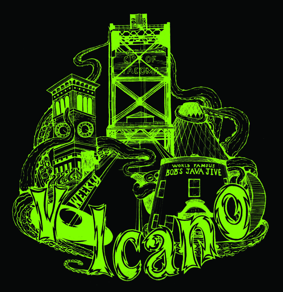 Shroom Brothers Weekly Volcano T-Shirt Design