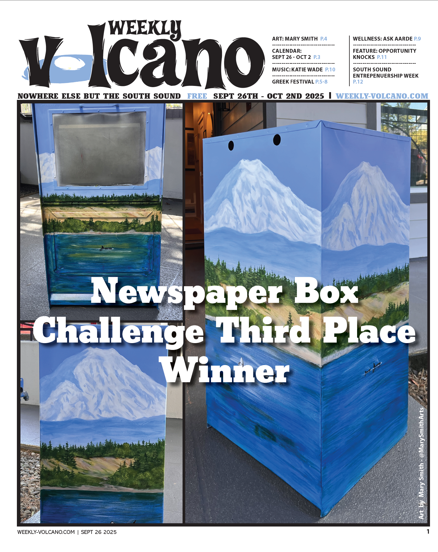 FROM COVER: Mary Smith Wins 3rd Place in Newspaper Box Challenge