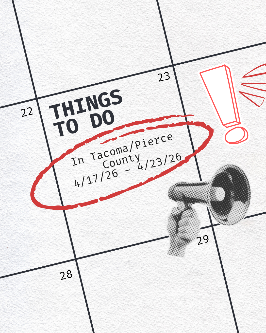 Weekly Volcano Print Calendar April 17-23