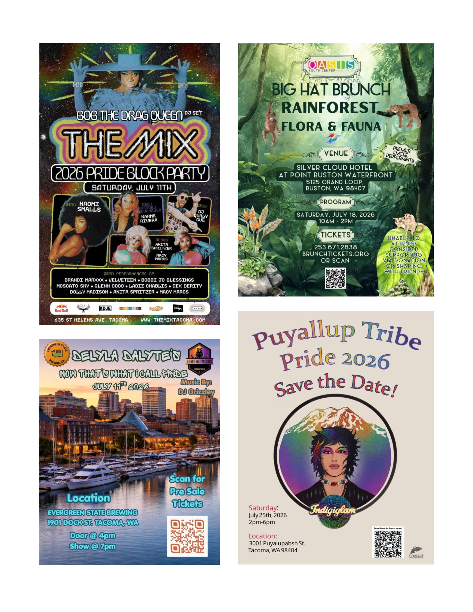 Roundup of Pride Celebrations, Tacoma Style